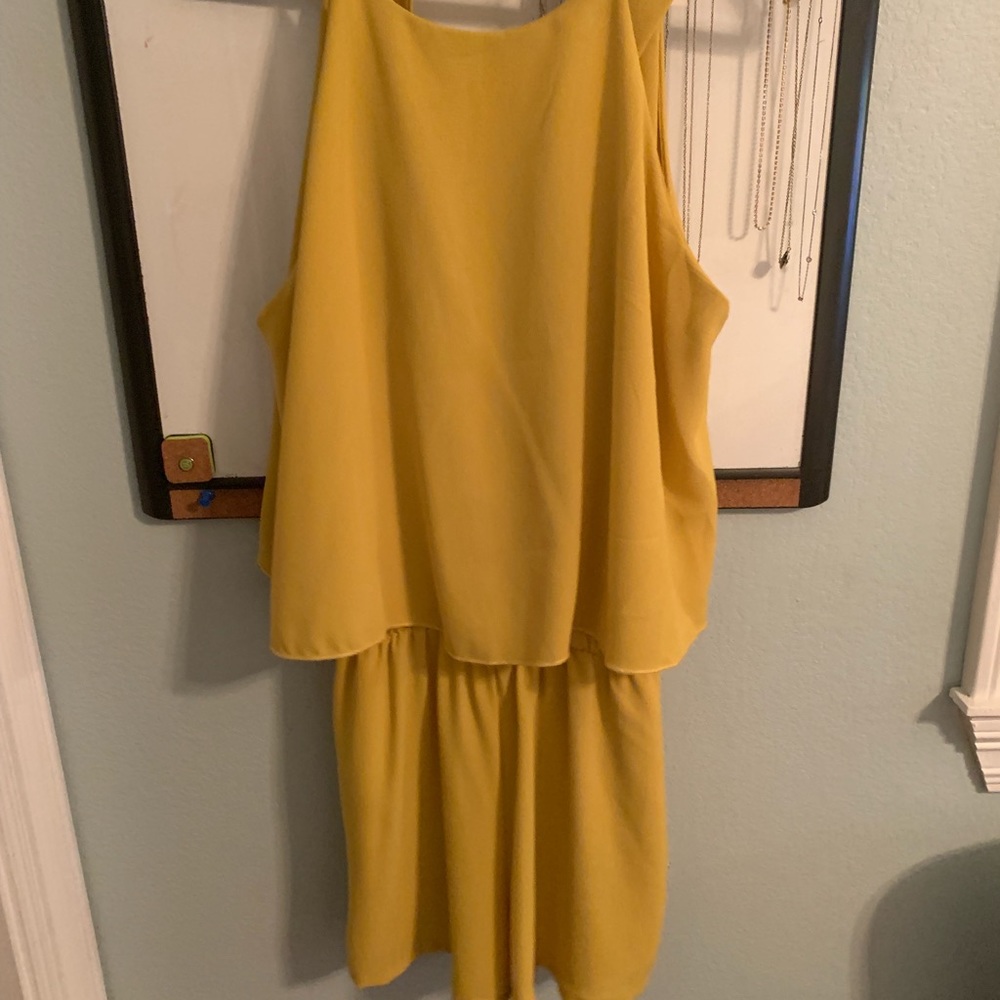 Yellow tank romper